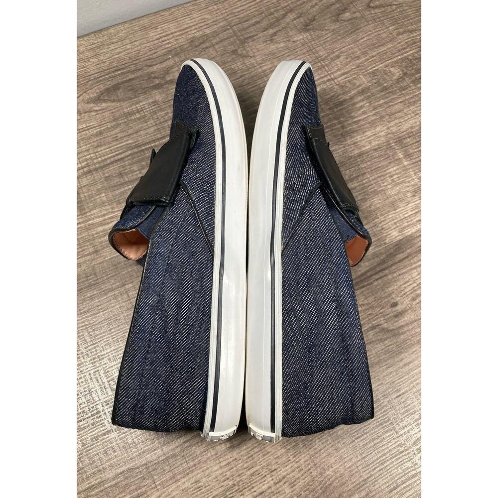 Kate Spade New York Delise Too Denim Shoes With Black Bow Slip On Flats Size 8 - Picture 5 of 9